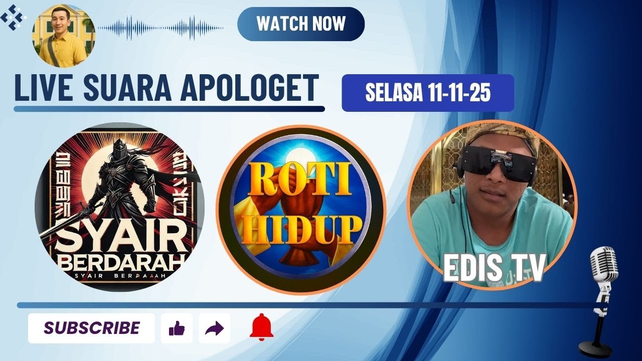 Live Suara Apologet Syair berdarah , RH dan Edis tv Selasa  11 -11-2025