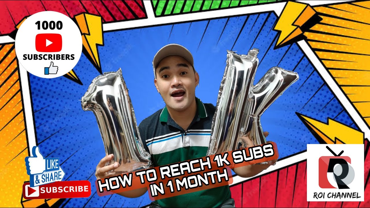 HOW TO REACH 1K SUBS IN 1 MONTH - 2022