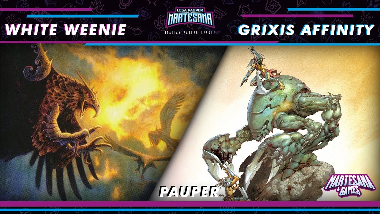 MTG PAUPER - White Weenie vs Grixis Affinity - LPMartesana