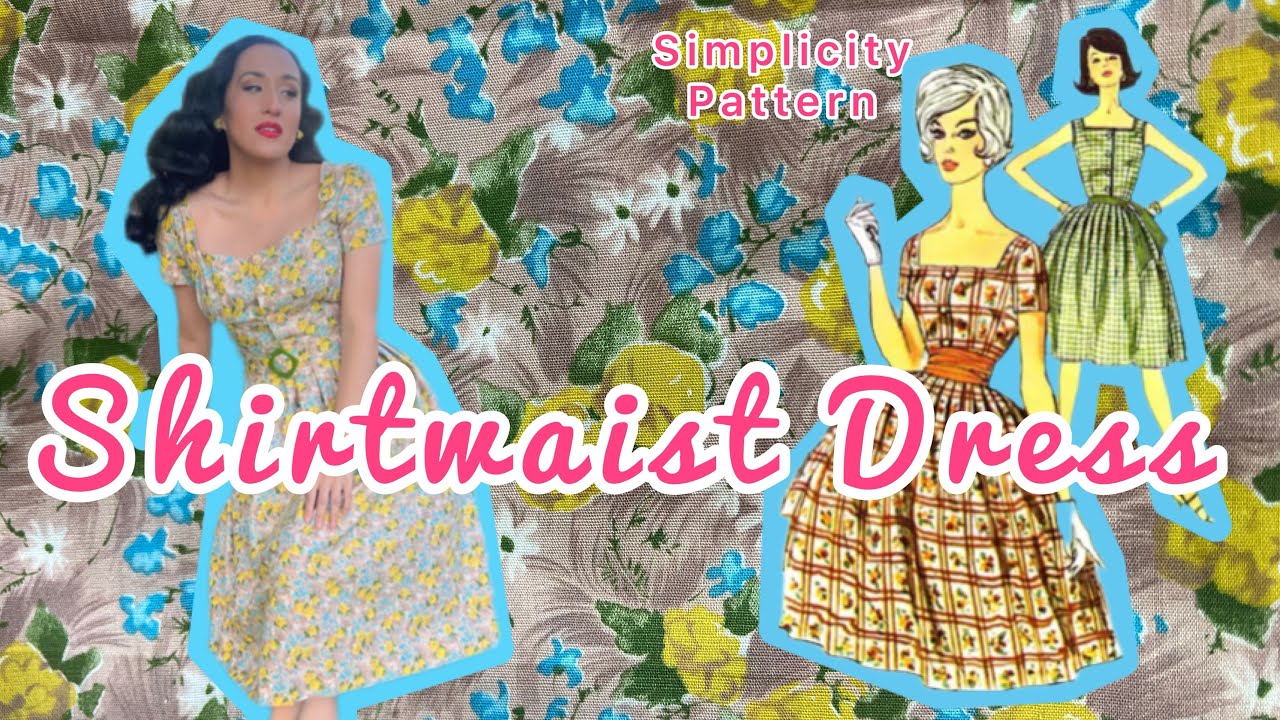 Sewing A Vintage Shirtwaist Dress! #shirtwaistseptember