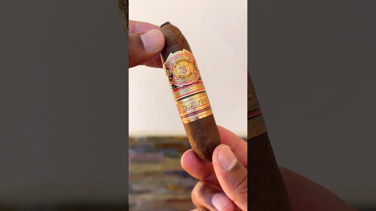 CIGAR ASMR | 🔥💨 Arturo Fuente Rare Pink Queen Of Hearts #shorts #asmr #cigar #cigarsociety