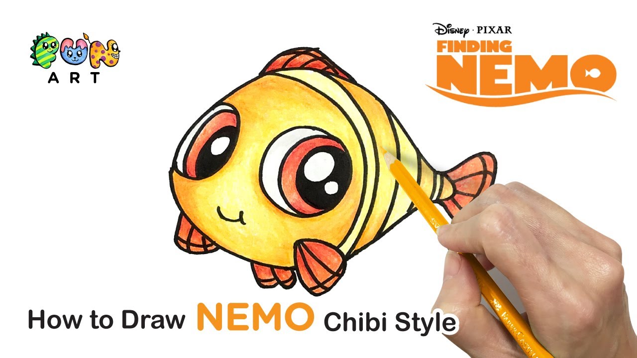 How To Draw NEMO | FINDING NEMO | CHIBI STYLE