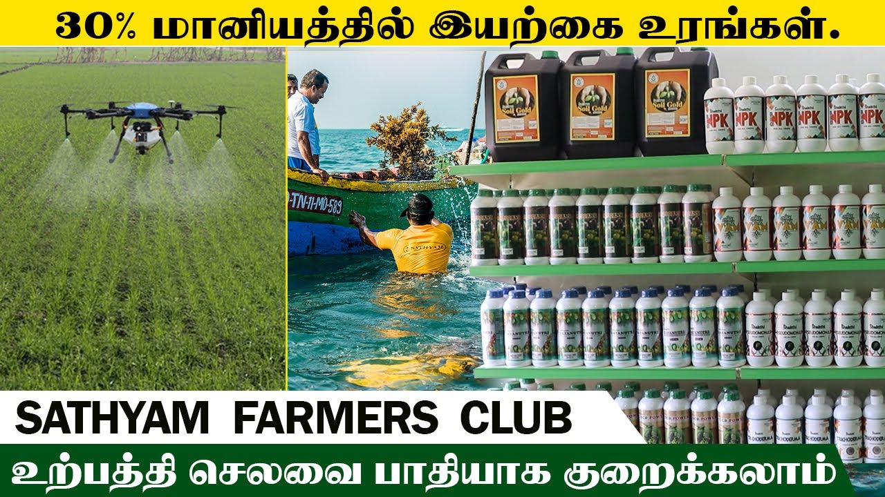 30 % மானியத்தில் இயற்கை உரங்கள்  | விதை முதல் விற்பனை வரை குறைந்த விலையில்  #sathyamagroclinic
