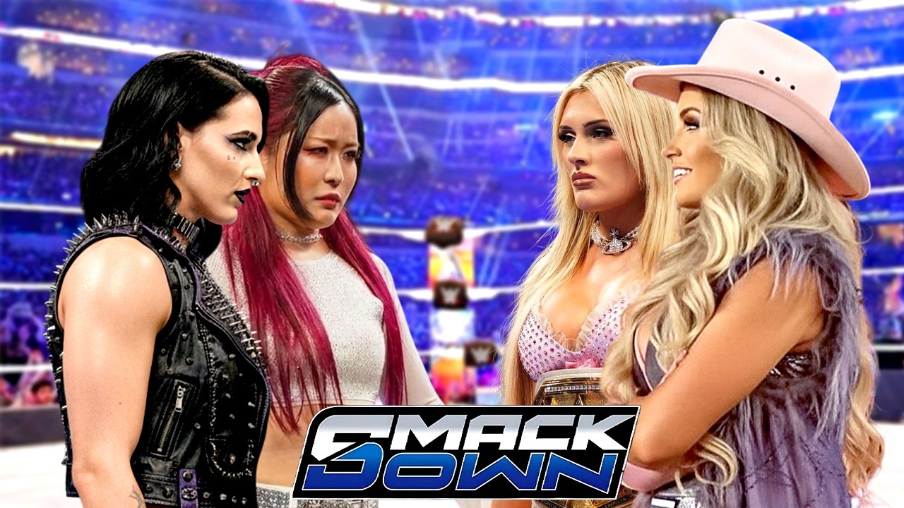 Full Match Rhea Ripley & Iyo Sky vs Trish Stratus & Tiffany Stratton | WWE SMACKDOWN 08.03.2026