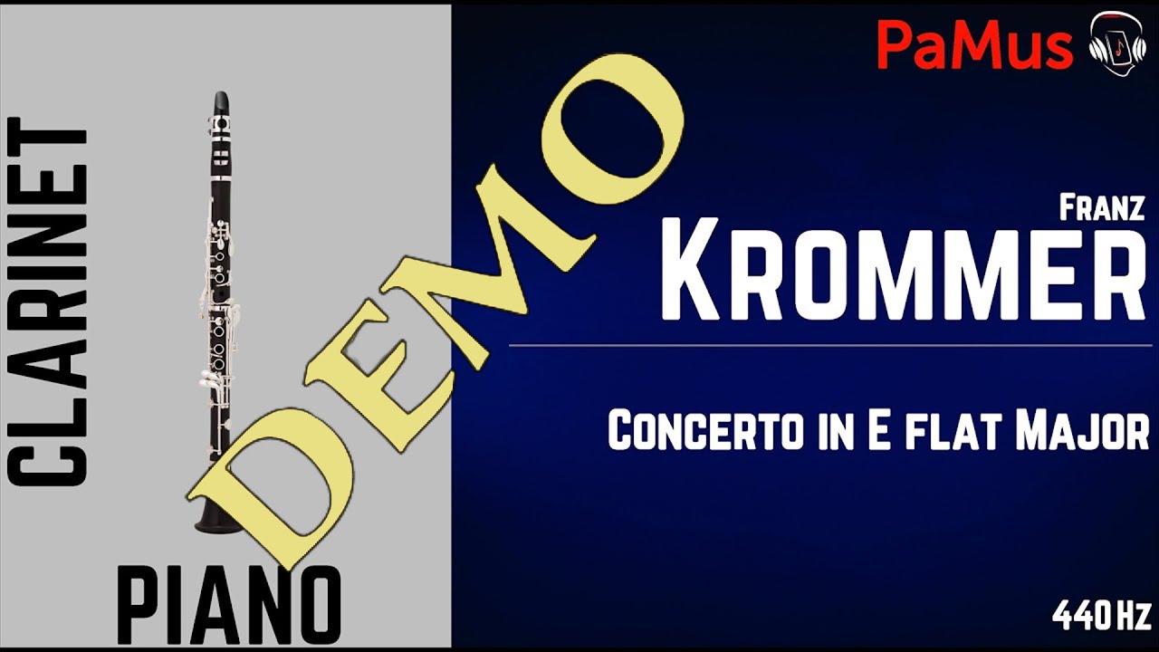 Franz Krommer: Clarinet Concerto in Eb major - piano accompaniment
