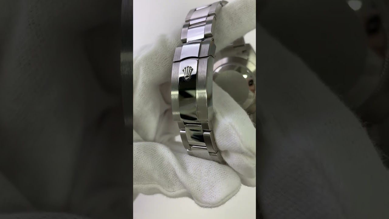 Rolex Datejust 41mm Slate Diamond Dial Fluted White Gold Bezel Oyster Brac. Stainless Steel 126334