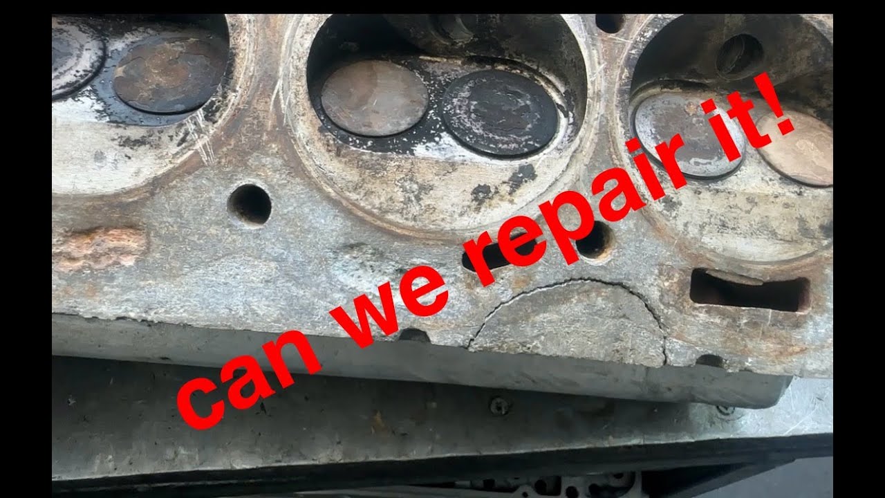 a broken stag v8 cylinder head! can we fix it..
