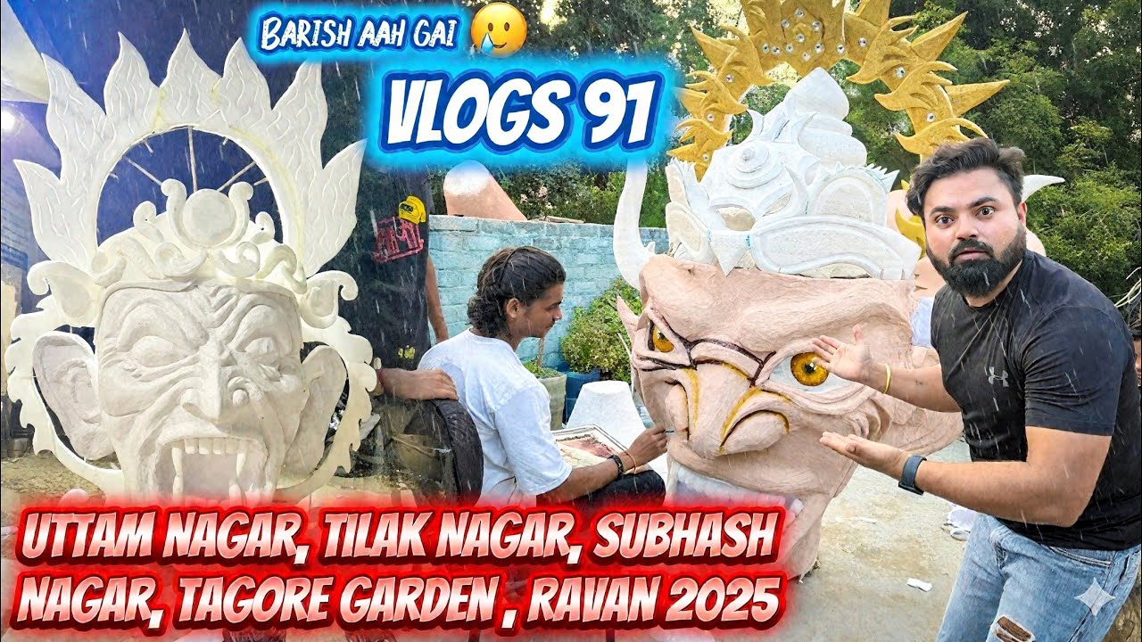 Ravan 2025 | Ravan Making 2025 | Uttam Nagar to Tilak Nagar, Subhash Nagar, Tagore Garden Ravan 2025