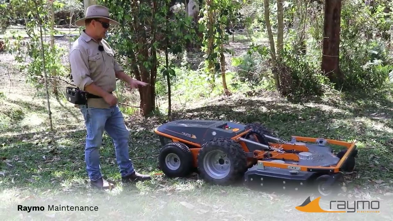 Raymo Electric Remote-Control Mower | Safe, Smart & Powerful Mowing on the Sunshine Coast