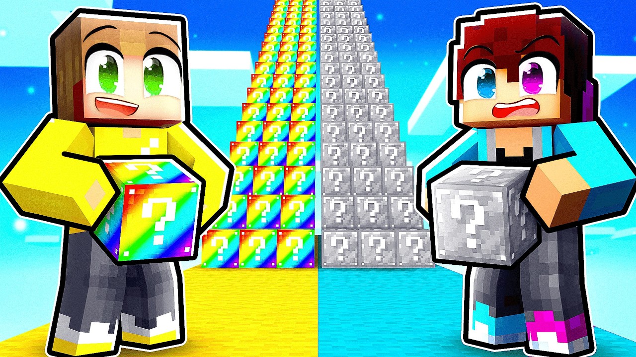 Valsspelen In Een Lucky Block Race Tegen Alex Klein! (Minecraft)