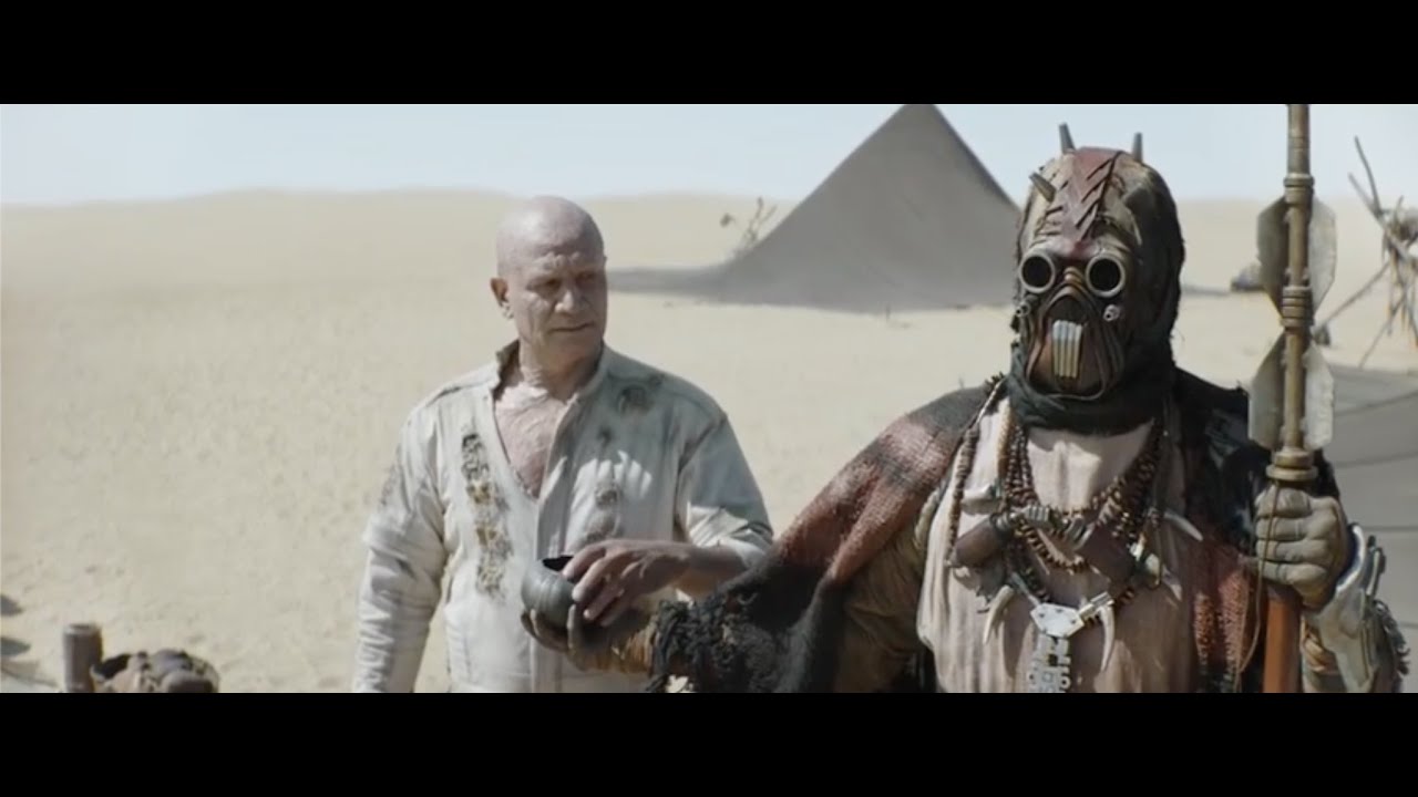 The Book of Boba Fett - Boba's return to the Tusken Raiders camp - Episode 1 ending scene