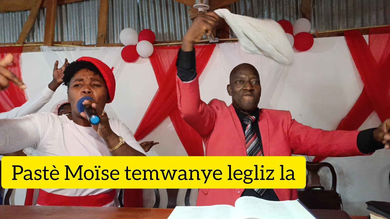 Waw! Pastè rive legliz li Jodi a. Anpil jwa. Men temwanyaj pastè Moïse.