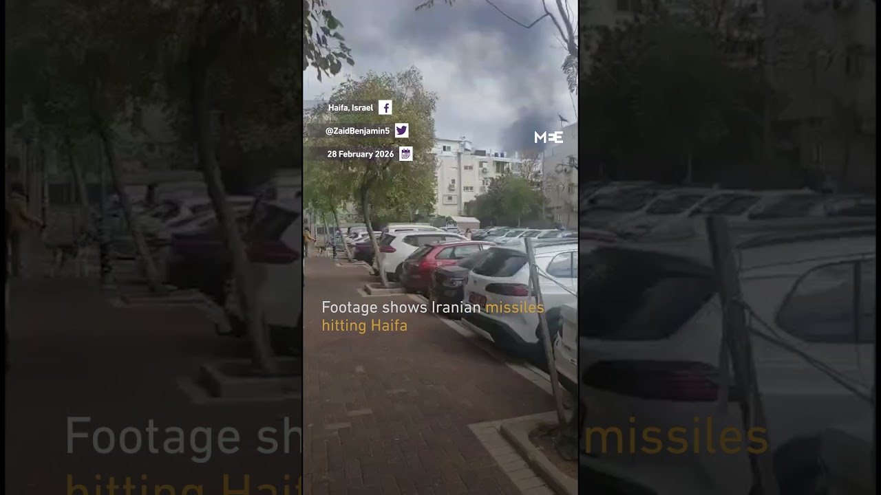 Iranian missiles hit Haifa