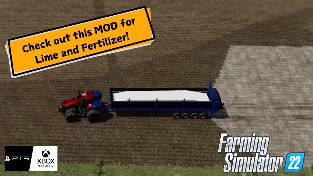 Check out this MOD for Lime and Fertilizer in FS22