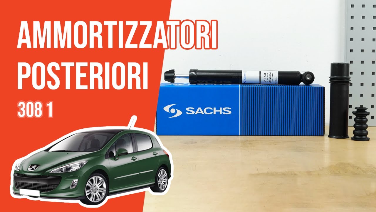 Sostituzione ammortizzatori posteriori Peugeot 308 1 ➿