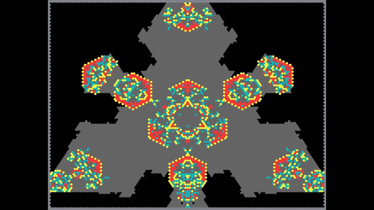 History Shading, Simple #cellularautomata #mathart #algorithmicart #algorist #iterati