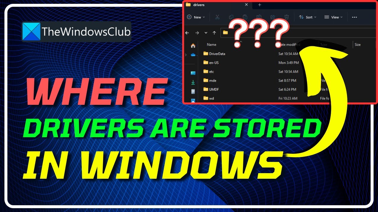 Driver Location and Directory: Where are Drivers stored in Windows?