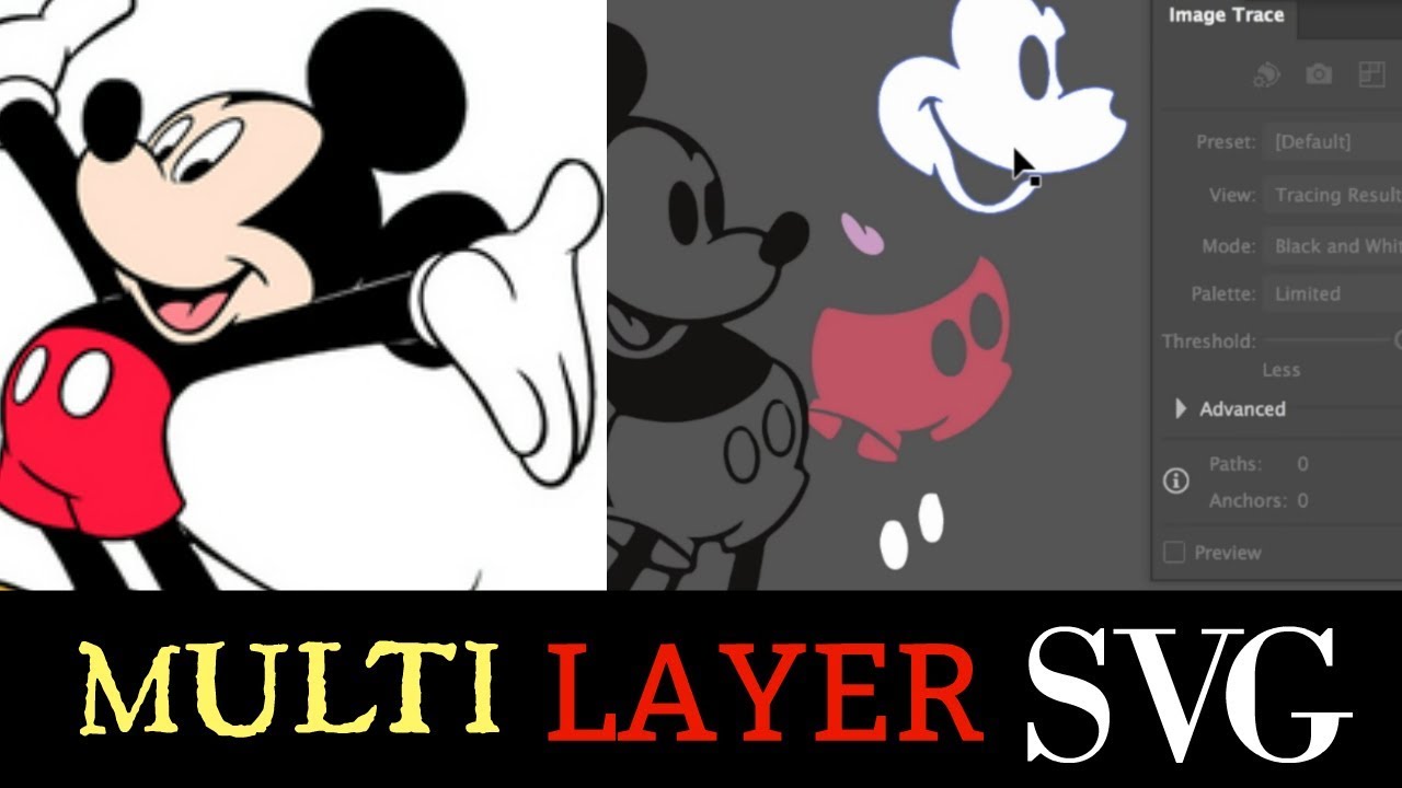 Многослойный SVGS в Illustrator