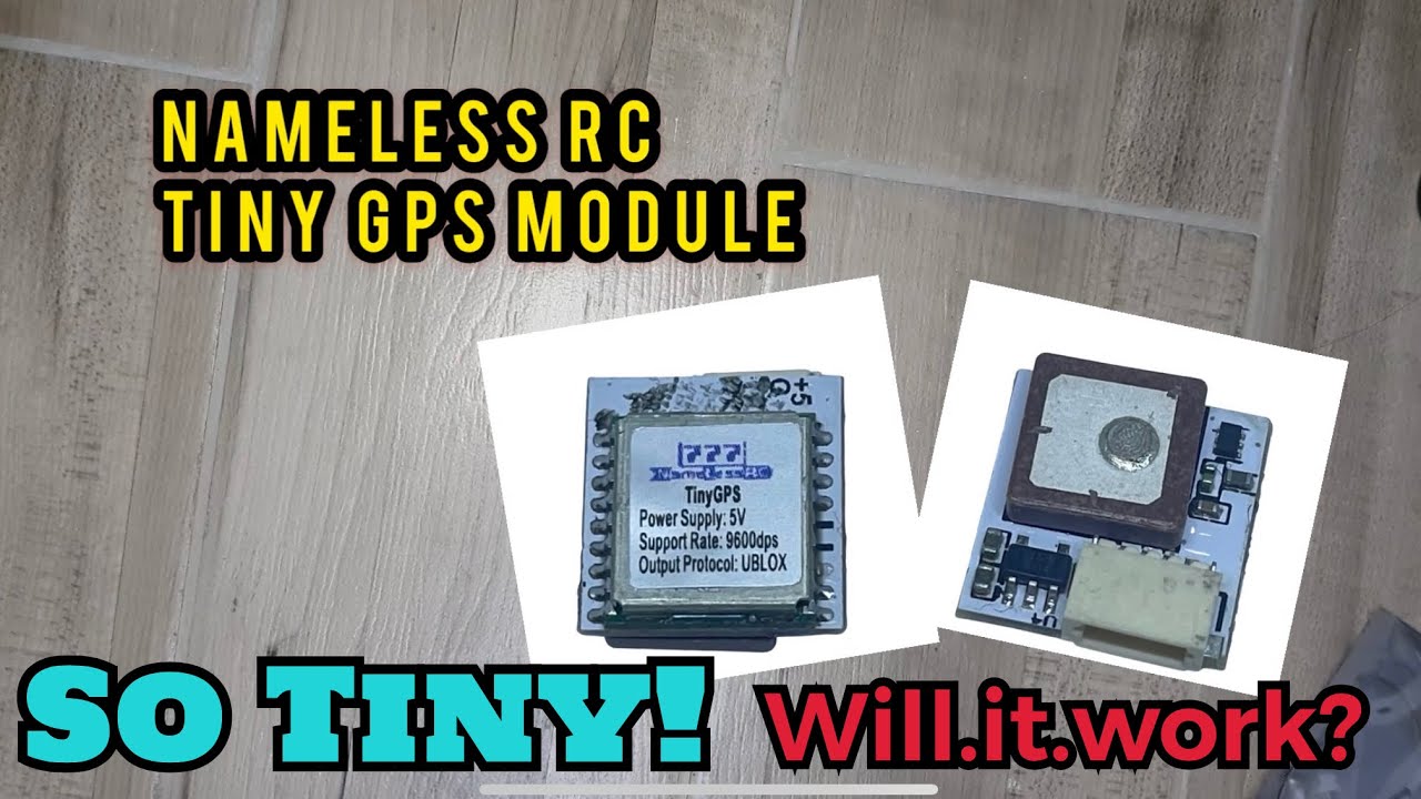 SMALLEST GPS for Quads! Nameless RC Tiny GPS Review and how to configure +  sat lock-in test