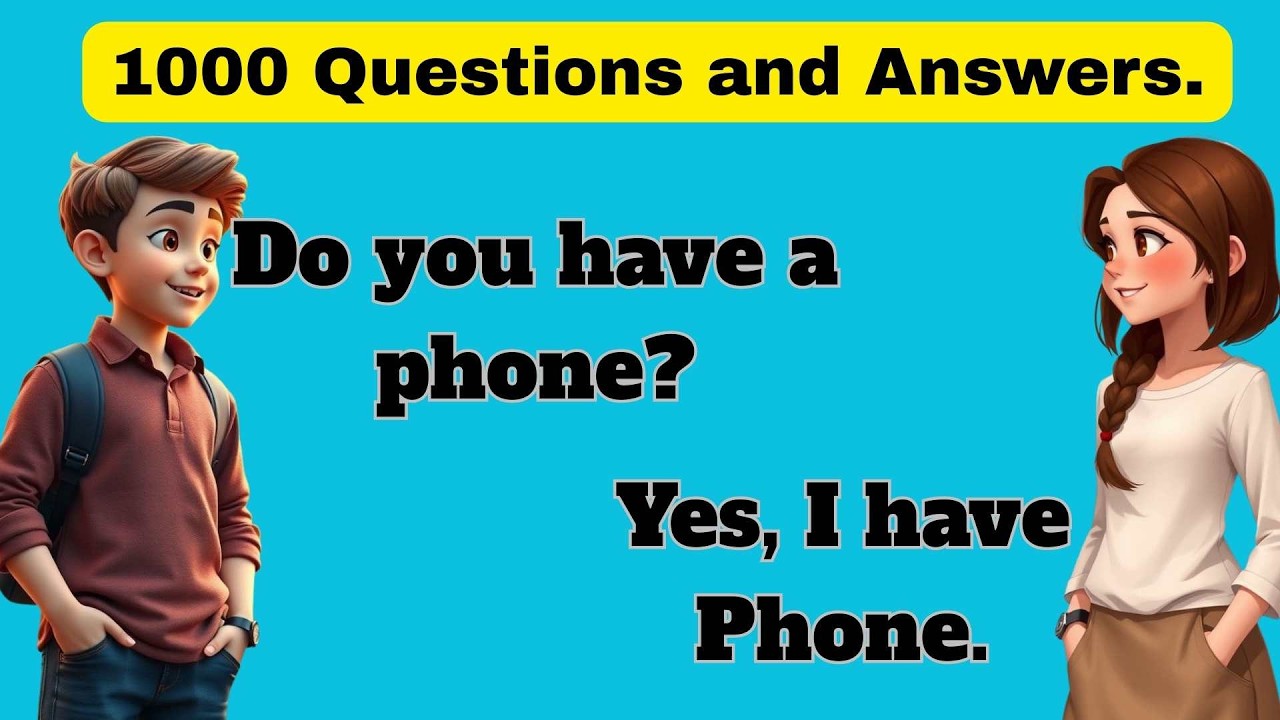 1000 + Questions and Answers | English Conversation Practice for Beginners