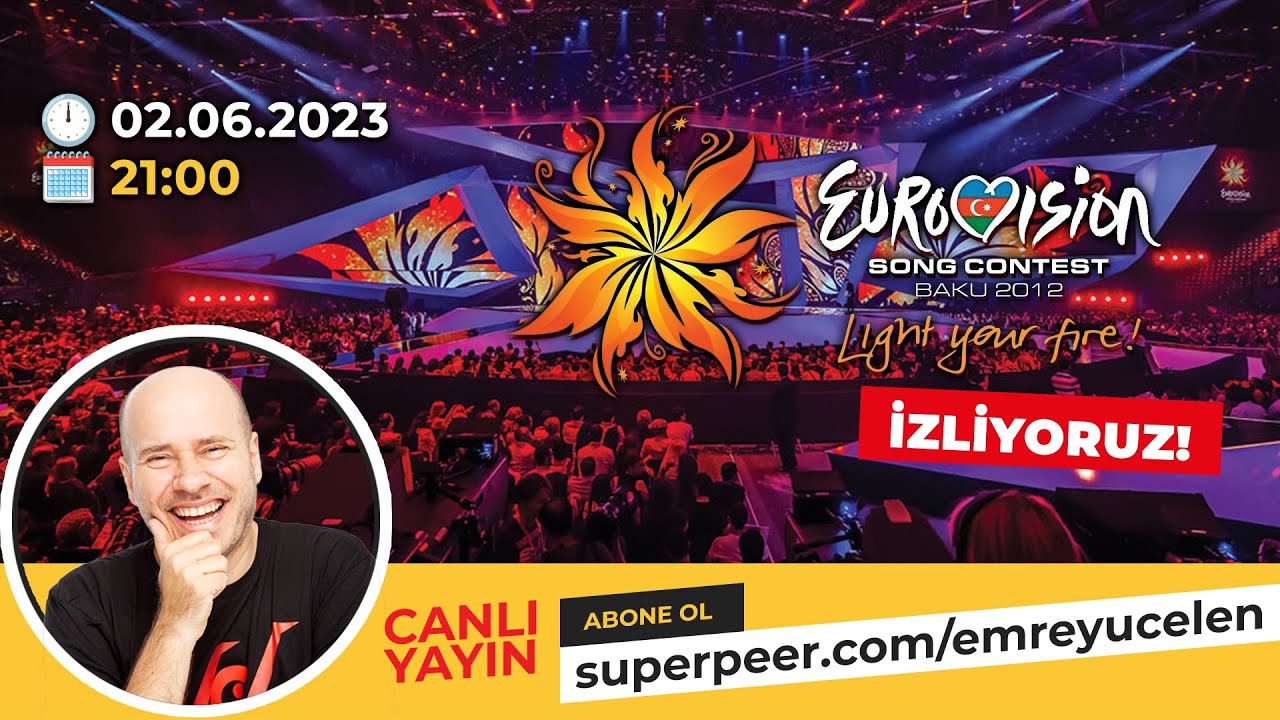 EUROVISION 2012 BAKÜ ! TÜM GECEYİ BİRLİKTE İZLİYORUZ - Live on #superpeer 🤙