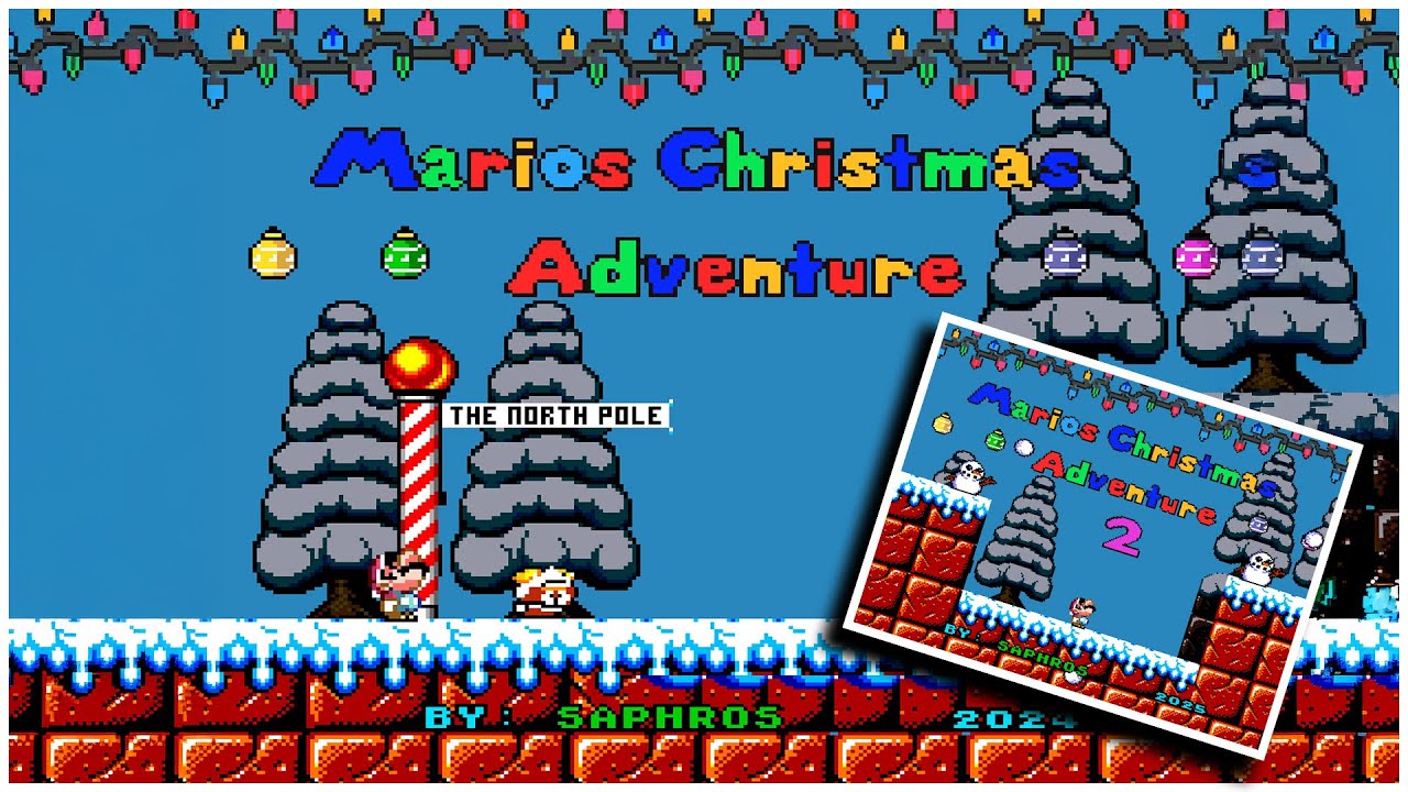 Marios Christmas Adventure 1&2 - by Saphros - #eeneonee
