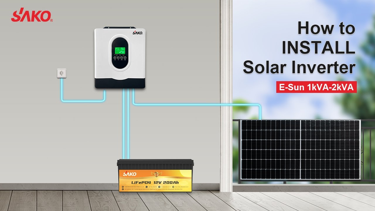 How To Install SAKO E-SUN 1kVA-2kVA Solar Inverter