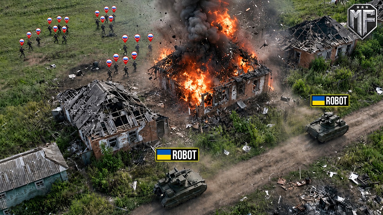 Large Russian Troops Get Caught by Ukrainian Ground Robots - Then THIS Happened...