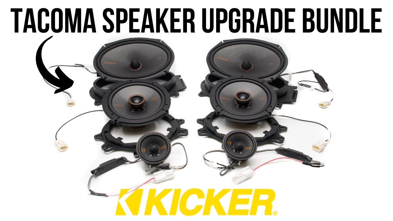 Установка комплекта обновления Kicker 6 Speaker Plug & Play | Toyota Tacoma 2016–2023