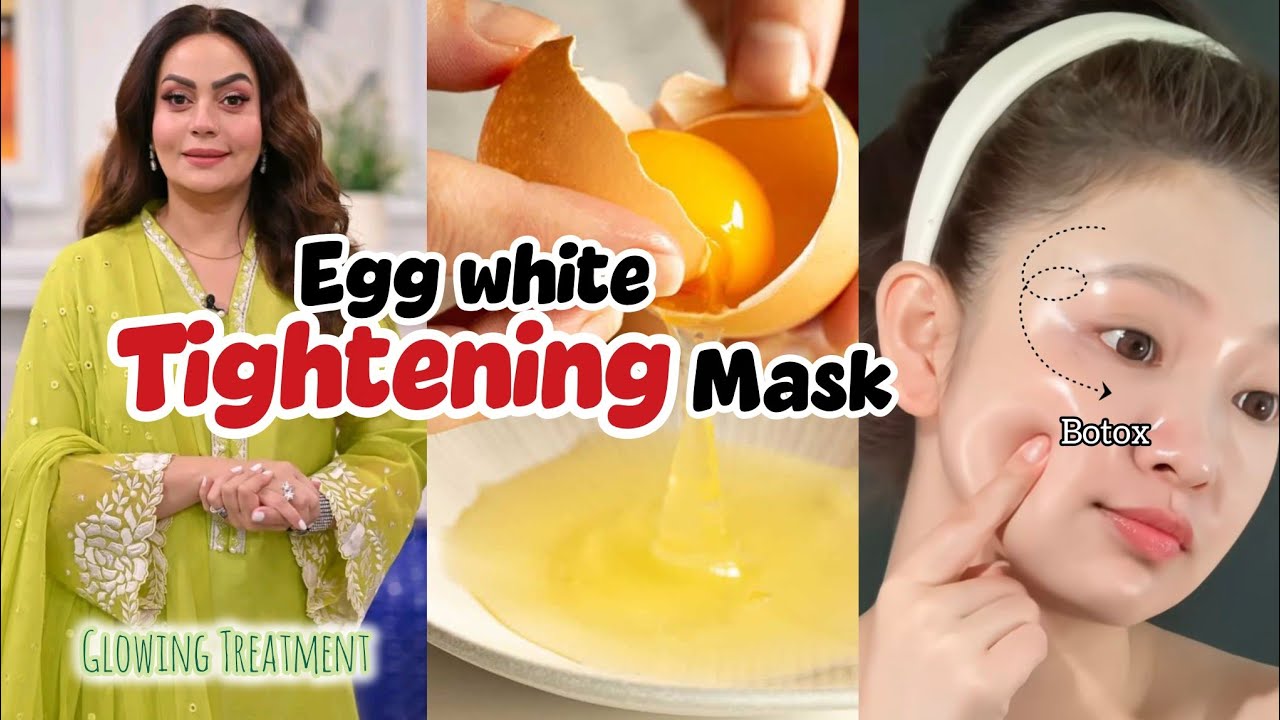 🥚✨Viral Egg Mask for Glass Skin|Egg white Tightening Mask|Botox Face Mask|