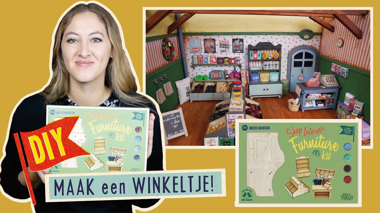 Knutselen & DIY // Meubelkit Winkeltje | Het Muizenhuis