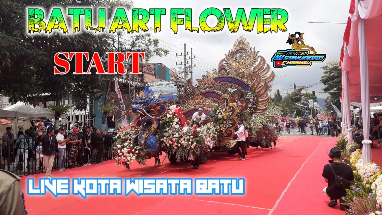 LIVE PANGUNG START BATU ART FLOWER CARNIVAL 2025 pesona harmoni alam dan budaya kota batu sae
