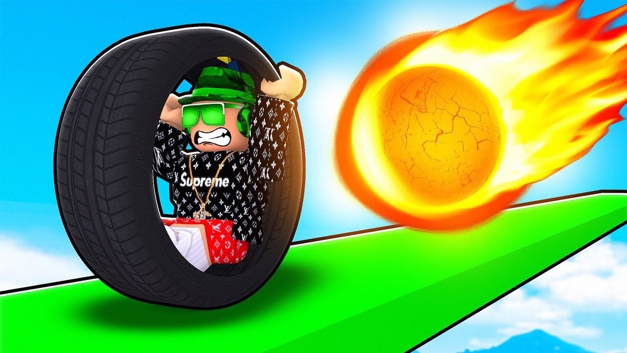 Roblox Obby But You're In A Tire