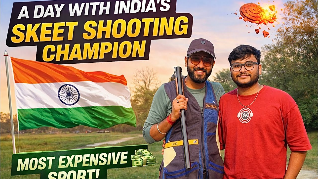 A Day with India&rsquo;s Skeet Shooting Champion 🇮🇳 | Exploring the Costliest Olympic Sport! 🎯