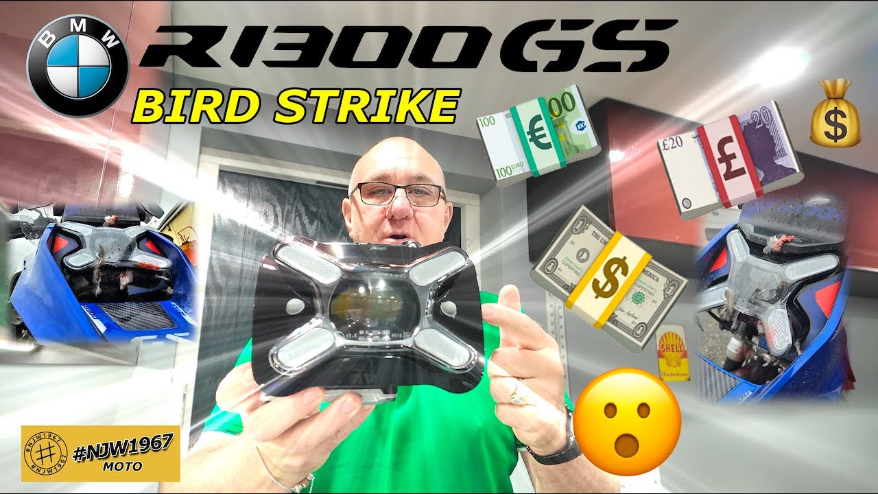BMW R1300 GS Expensive Bird Strike LED Headlight Pro