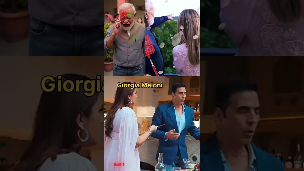 Giorgia Meloni Modi ji ke sath video dinner karte hue #vbloger #viral #minivlog #modi #love  #vlog