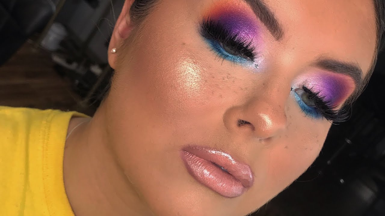 Blown Out Colourful Glam || Leighvi Nel Makeup