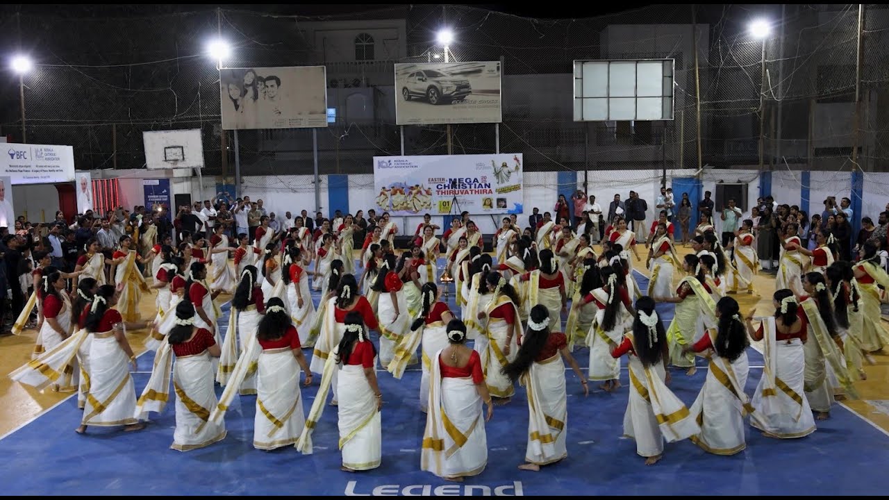 KCA Bahrain - Mega Christian Thiruvathira with 110+ Participants