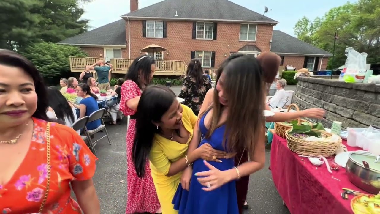 Khmer USA Graduation Party|Eating Cambodian Noodle Gigantic Bowl