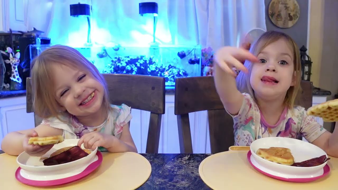 Twins try heart waffles