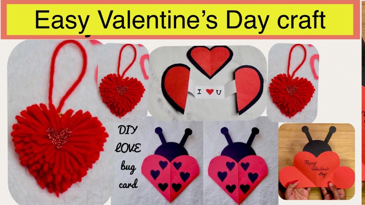 Valentine's Day Crafts | DIY Easy Valentine's Day Card | Valentines Day Card | Easy Valentine's Card