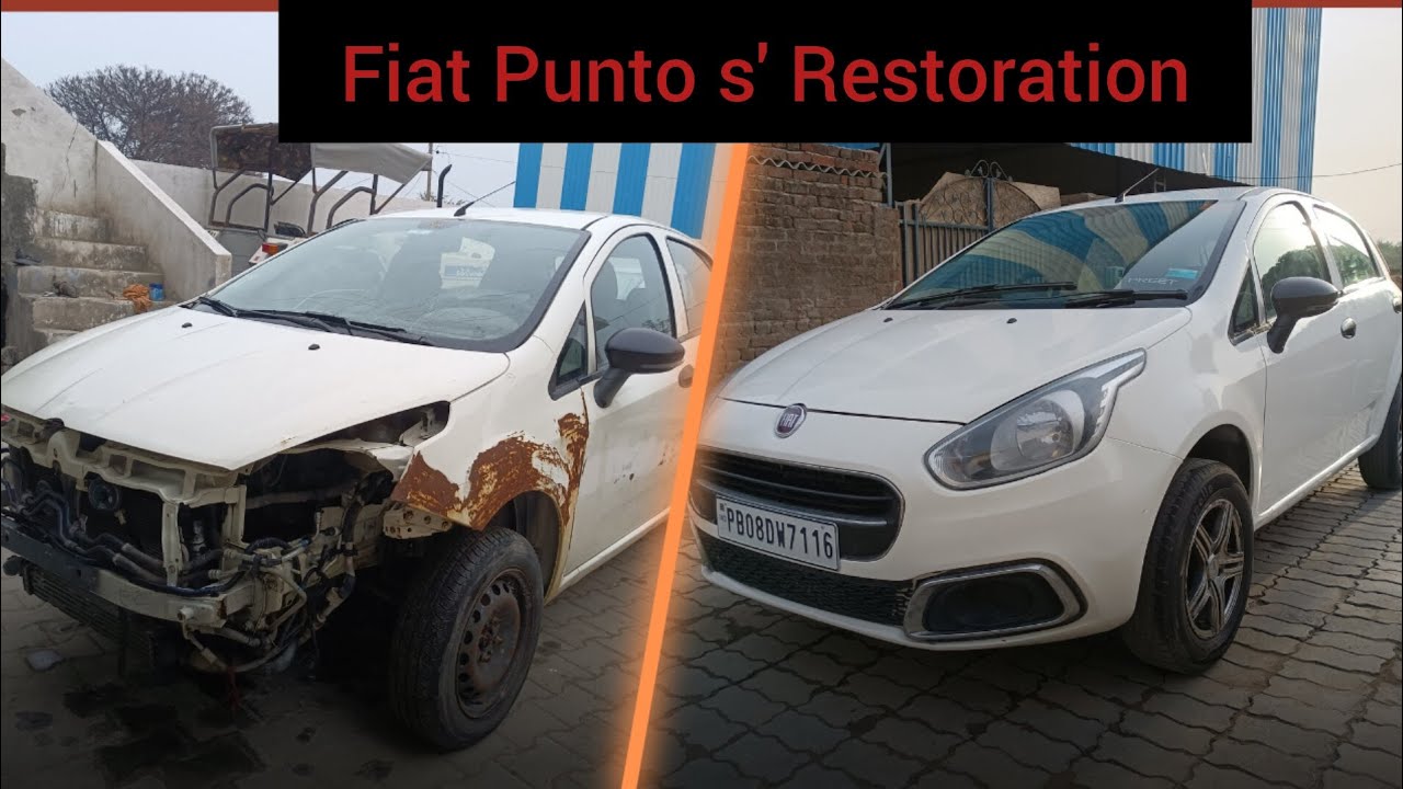 Fiat Punto Restoration || denting painting full process || #cars #restore #youtube