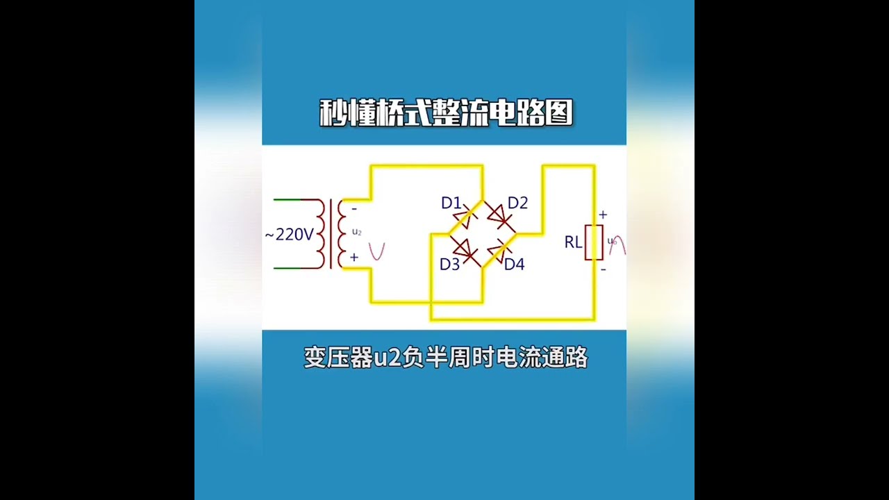 秒懂橋式整流電路圖#電工知識#電工必懂#電匠#電路