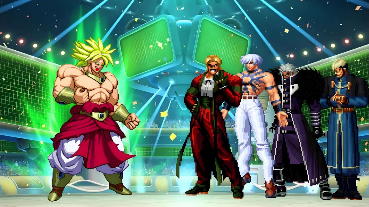 [DBZ vs KOF] Broly Boss Vs KOF Bosses | M.U.G.E.N