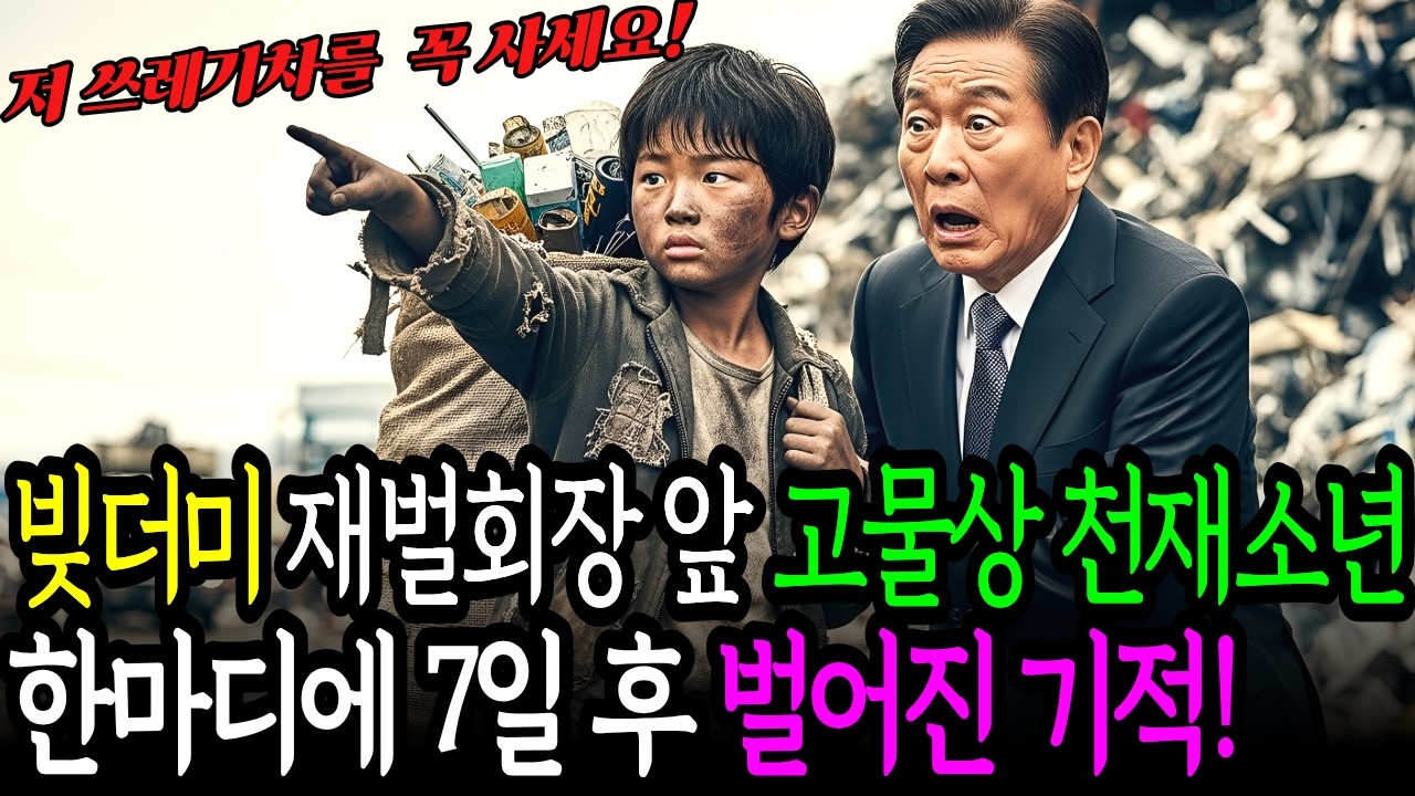 억울하게 빚더미에 앉은 재벌회장 앞에 고물상 천재소년이 외쳤다 “저 쓰레기차를 당장 사세요!”  7일 후 벌어진 놀라운 기적ㅣ인생사연ㅣ감동사연ㅣ사연라디오ㅣ오디오북