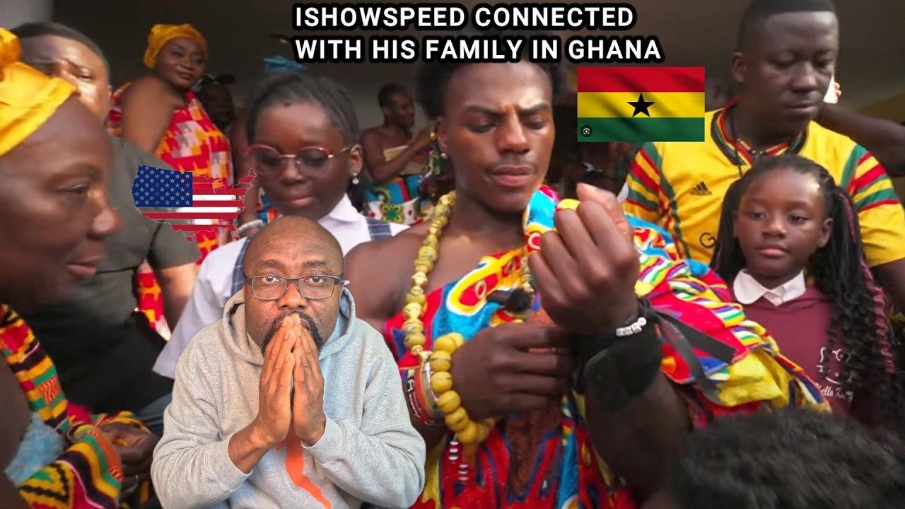 🇬🇭🇺🇸IShowSpeed ​​наконец-то встретился со своей семьей в Гане. Трогательный момент для IShowSpeed!