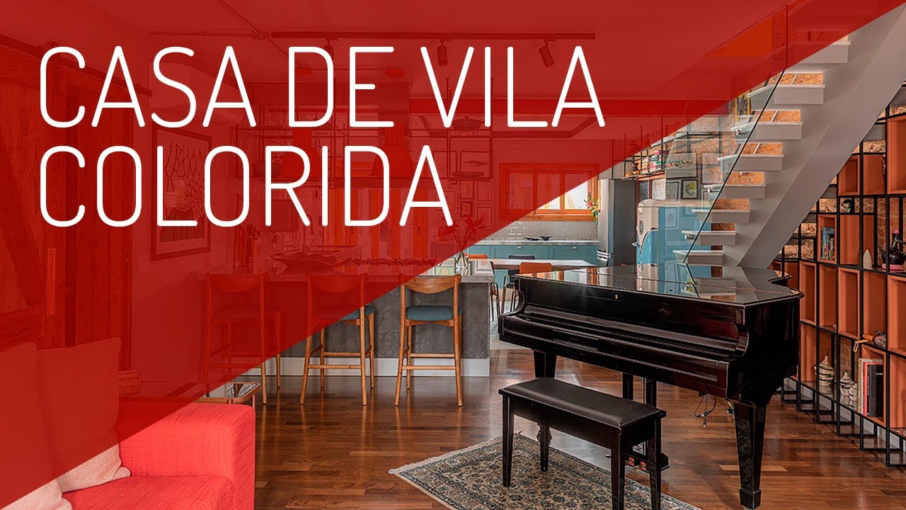 Casa de Vila Colorida de uma Arquiteta que Ama Viajar