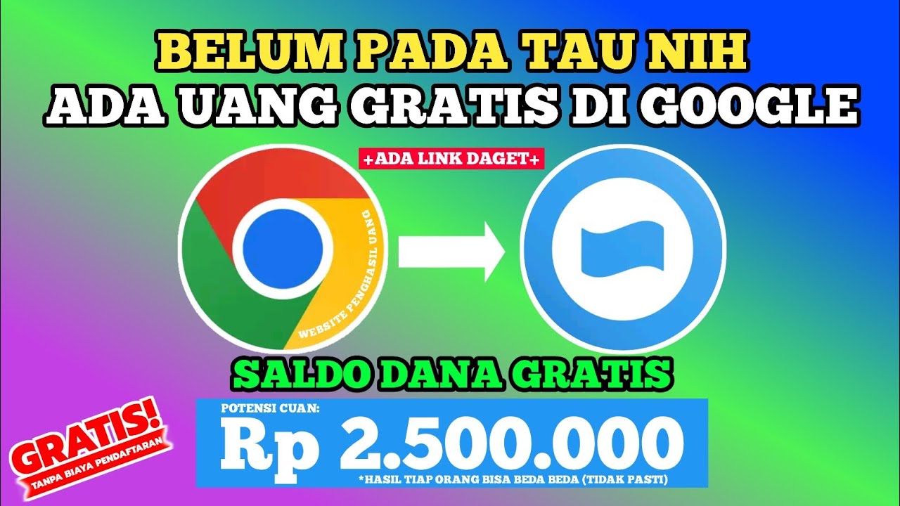 Cepat Klaim Saldo DANA GRATIS Langsung dari Google | Cara Mendapatkan Saldo Dana Gratis