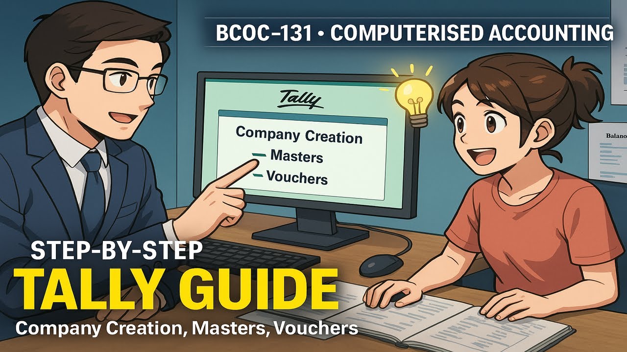 BCOC-131 Unit 18-21 Explained | Computerised Accounting Concepts & Practical Steps for Exams