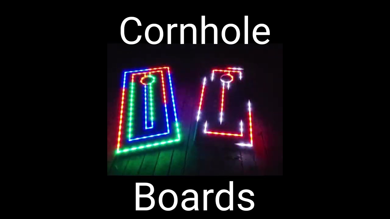 new led cornhole boards with rbgic lights